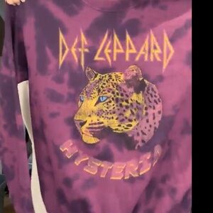 Def Leppard Women's Purple Sweater